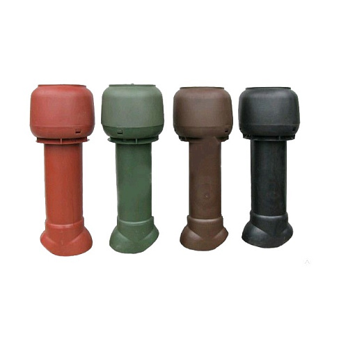 Труба вентиляционная КР-1 RR32 Коричневая D=110 Н=500