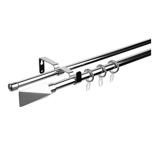 Карниз 160х160 симметричный нержавеющий хром