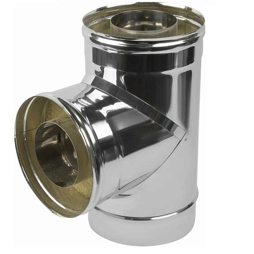 Тройник-сендвич нержавейка-нержавейка 1мм D120х200