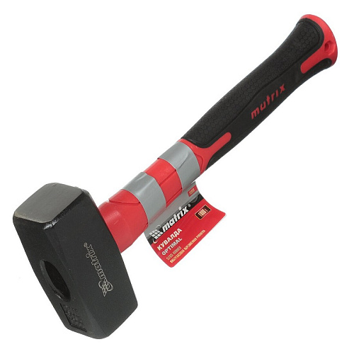 Кувалда Optimal 1000г фибергласовая обрезиненная рукоятка MATRIX