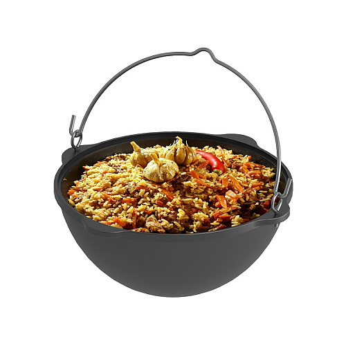 Казан чугунный без крышки 12л с ручкой