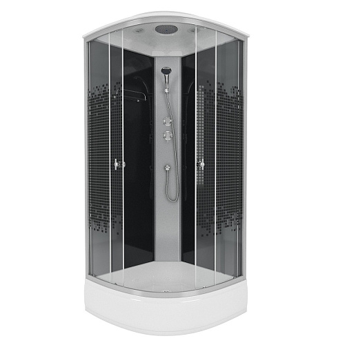 Душевая кабина Niagara NG-3504-14BLACK 90x90 мозаика