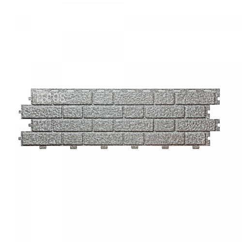 Сайдинг TECOS Brick work акриловый слой Сильвер 0,35х1,14м