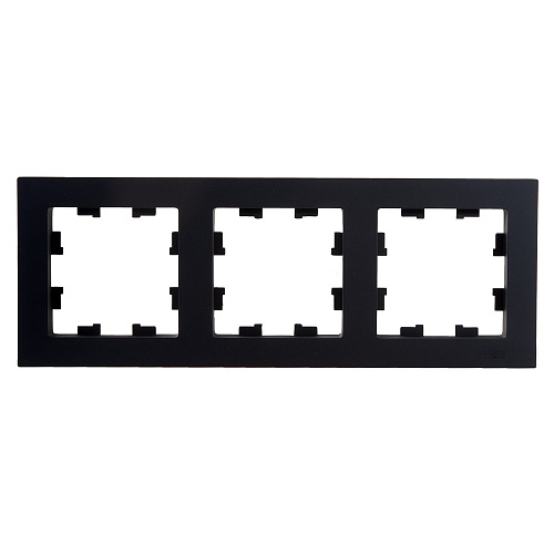 Рамка Schneider ATLASDESIGN 3 поста карбон