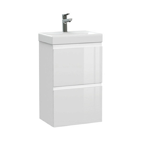 Умывальник мебельный MODUO SLIM 50см +Тумба подвес прямая Ронда -50 2дв