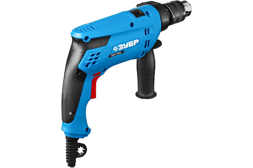 Дрель ударная Зубр патрон 13мм кейс 680Вт