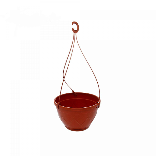 Горшок пластиковый Лилия подвесная 2,5 л теракотовый