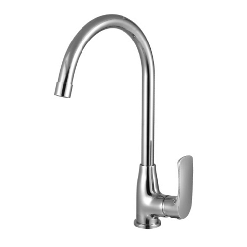 Смеситель Плюс Шейп  для кухни с высоким поворотным  изливом хром LM1705C