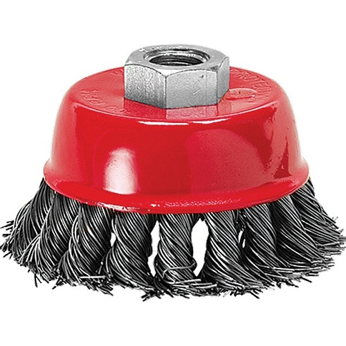 "Щетка для УШМ 75мм чаша метал. проволок""MATRIX"""