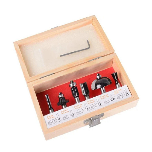 Набор фрез по дереву Вихрь (6 шт)