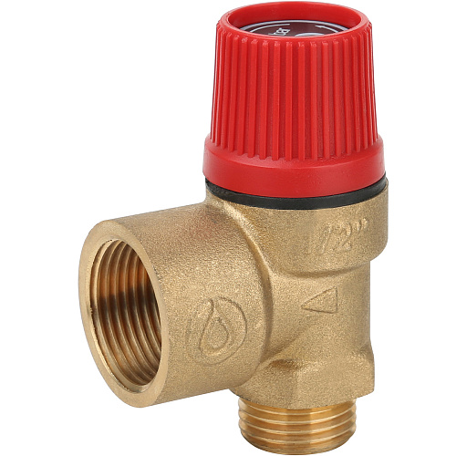 "Клапан предохранительный GAPPO 1/2"" 3 бар Красный колпачок"