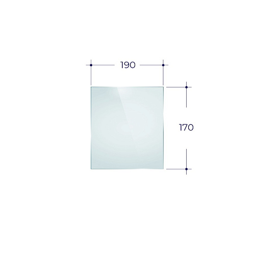 Стекло Везувий ДТ-3С 190х170мм