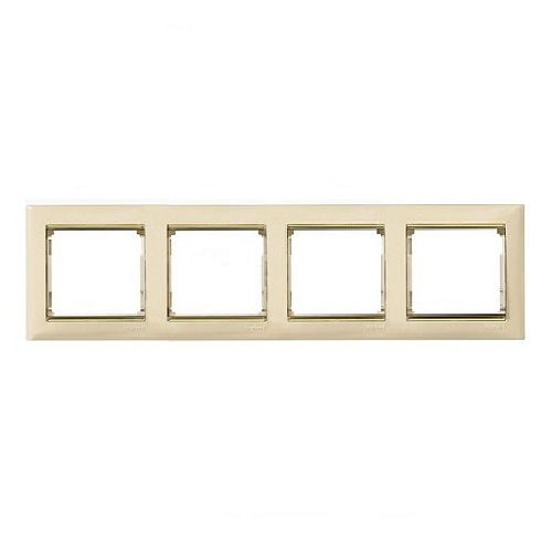 Рамка Legrand 4 поста скрытая установка слонвая кость
