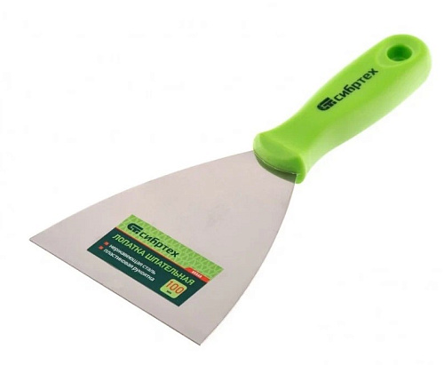 Шпательная лопатка из нержавеющей стали 100мм СИБРТЕХ