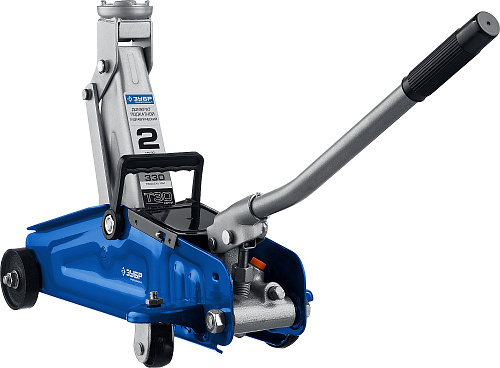 Домкрат ЗУБР ПРОФЕССИОНАЛ Т65 2т 90х360мм подкатной с низким подхватом