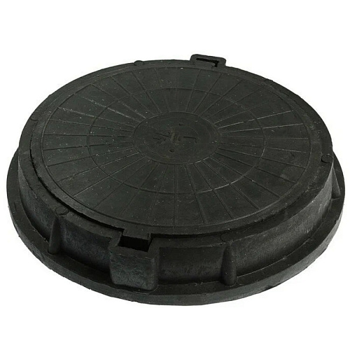 Люк лёгкий полимерный ЧЕРНЫЙ (Ном.нагрузка25тн)