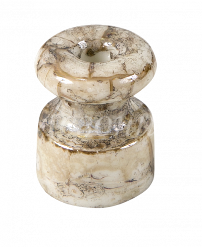 Изолятор фарфоровый для наружного монтажа витой электропроводки, D18,5х24мм, цвет -мрамор, ТМ МезонинЪ (40 шт /уп) GE70025-19 40шт Изолятор фарфоровый для наружного монтажа витой электропроводки, D18,5х24мм, цвет -мрамор, ТМ МезонинЪ (40 шт /уп) GE70025-19 40шт