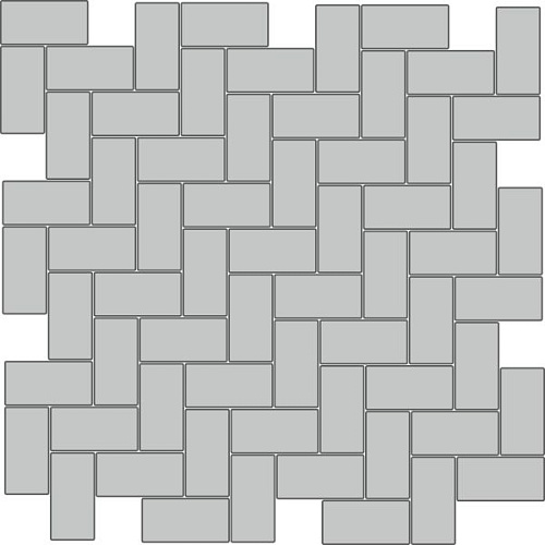 Плитка тротуарная Stellard Брусчатка Стандарт 200х100х40 серая