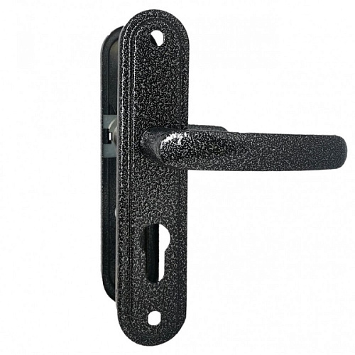 Ручка дверная на планке РФ1-55/08 серебро (АБСОЛЮТ)