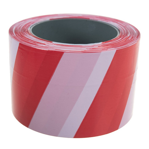 Сигнальная лента красно-белый 75ммх200м ЗУБР Мастер