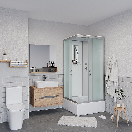 Душевая кабина Niagara NG 1108-14 900х900х2150 средний поддон матовое стекло