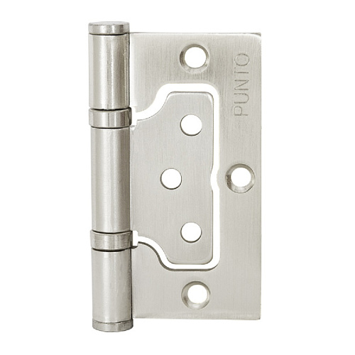 Петля дверная без врезки - никель