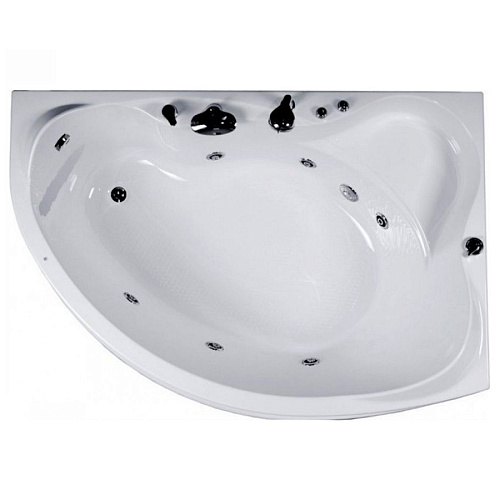 Ванна акриловая AQUANET JAMAICA 160x100 R правая с каркасом и форонтальной панелью 205503 