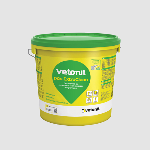 Штукатурка декоративная Ветонит А100 короед силикатно-силиконовая ЭкстраКлин 2 мм.