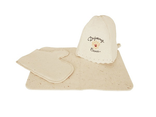 Комплект (шапка, коврик, рукавичка) (арт.4000)