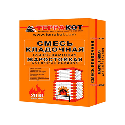 Смесь кладочная глино-шамотная жаростойкая Терракот